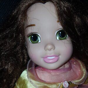 TALKING DISNEY BELLE TODDLER DOLL  22" TALL ORIGINAL OUTFIT